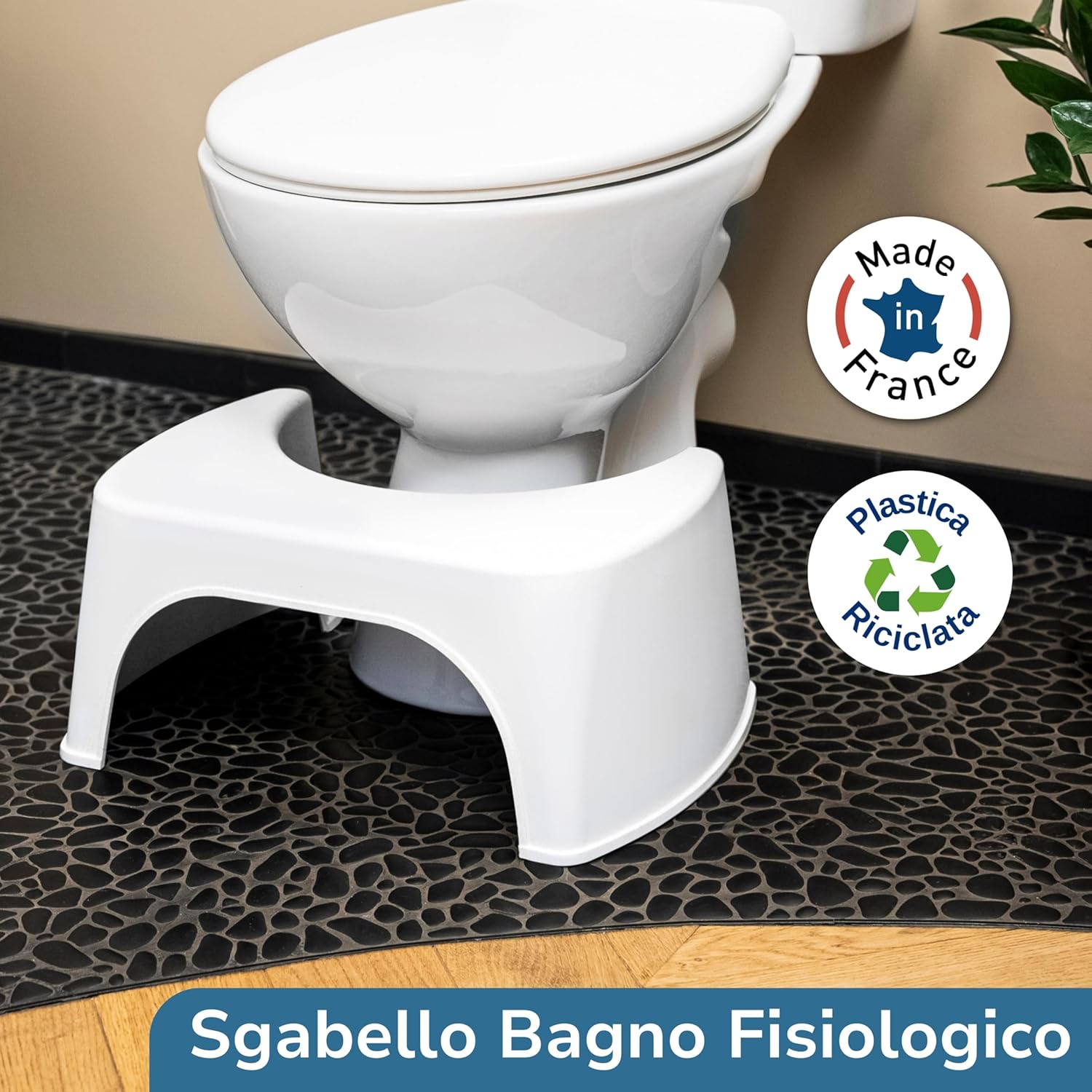 Well Care tabouret de toilette physiologique en bois